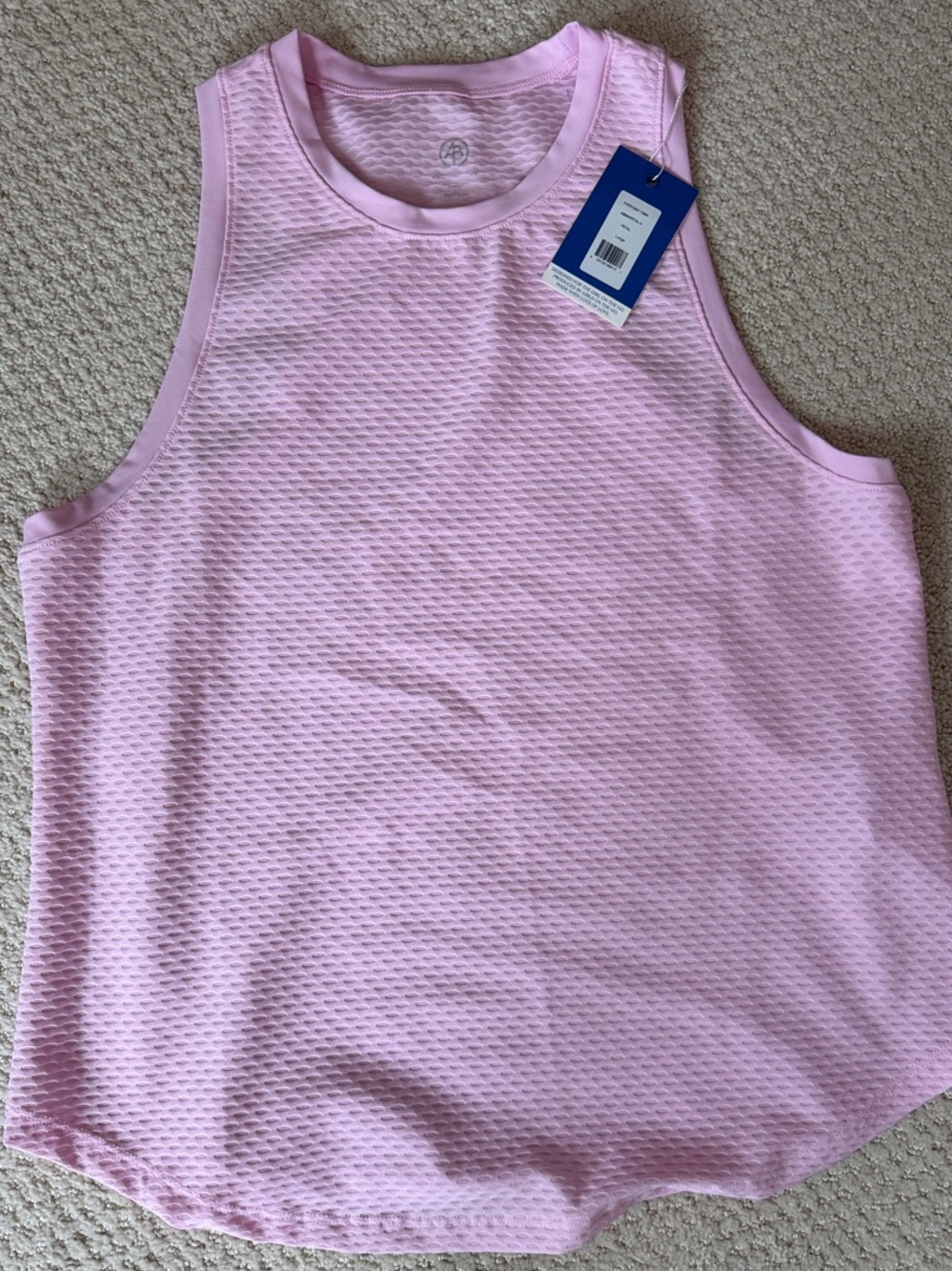 Addison Bay Light Pink Textured Tank Top